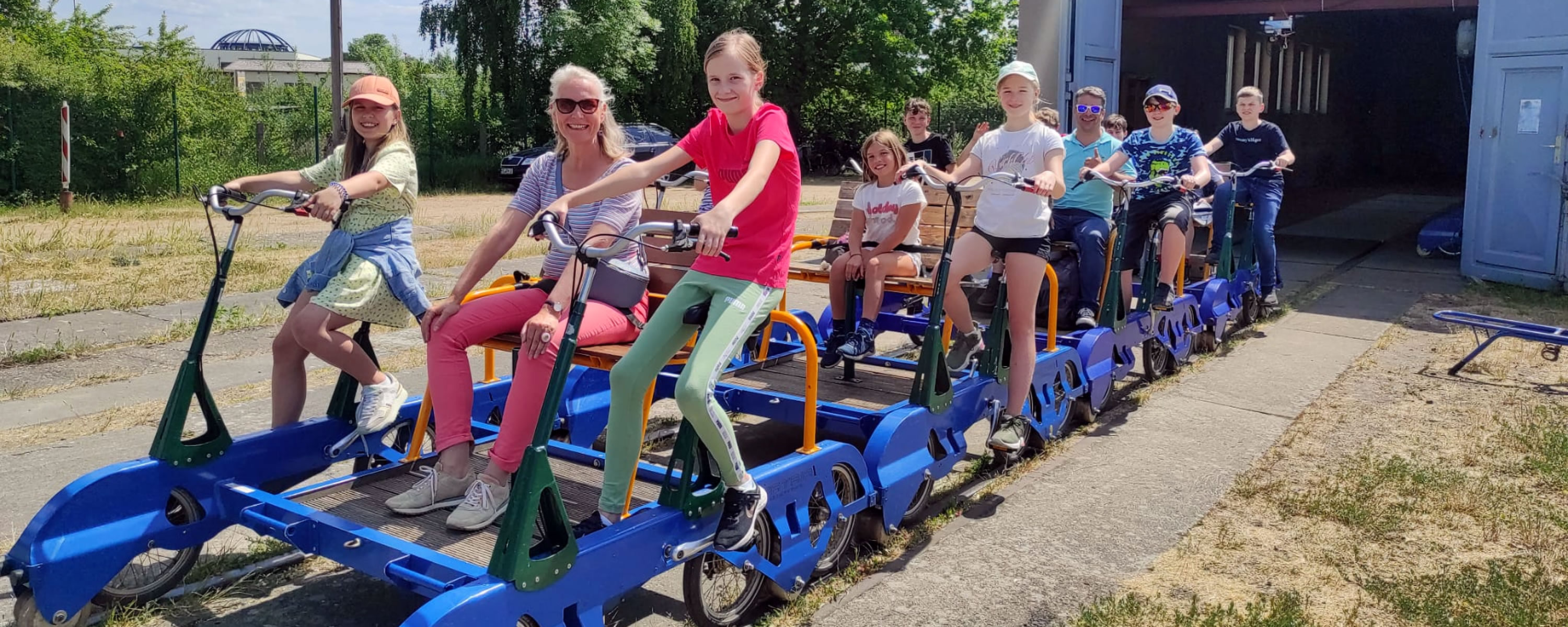 Draisine Mecklenburg Klassenausflug