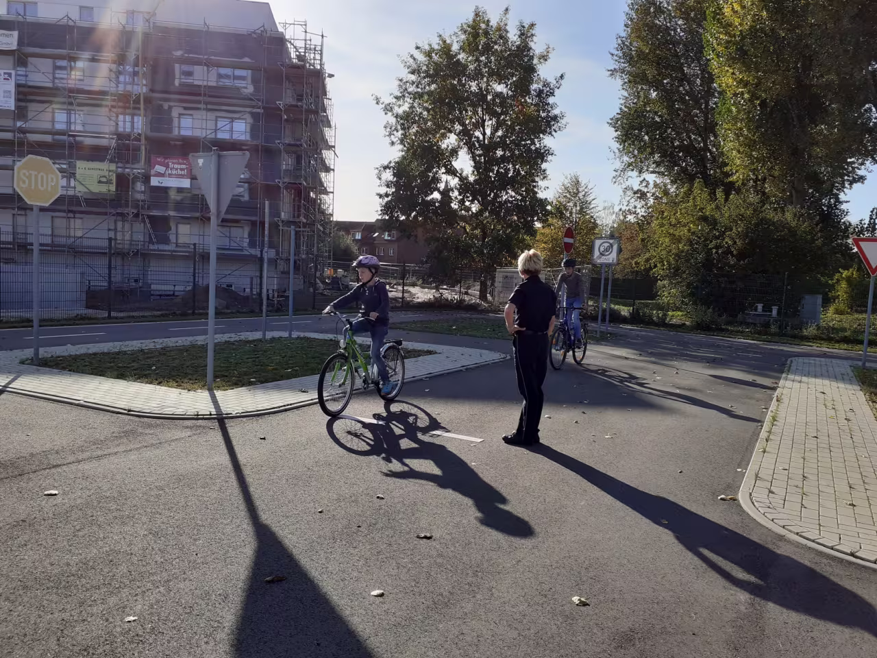 Übung im Verkehrsgarten