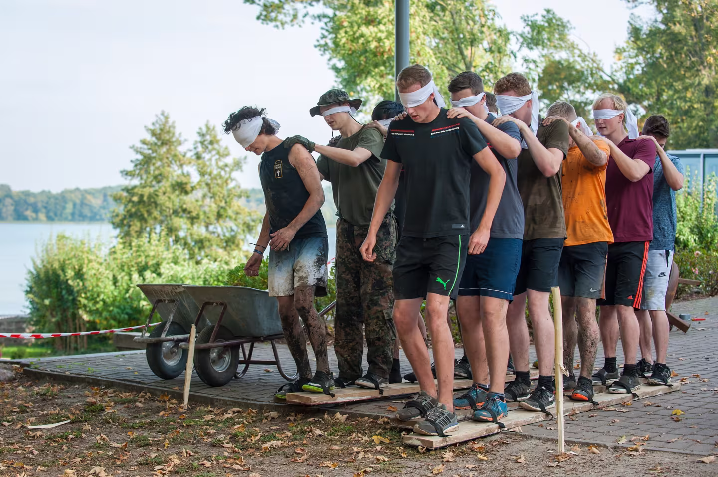 Boot-Camp-Zeit für die Schlossjungs