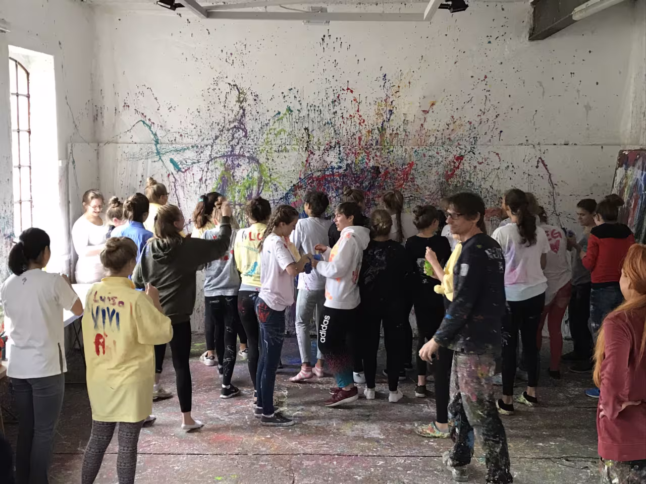 Action Painting am 2. IWO