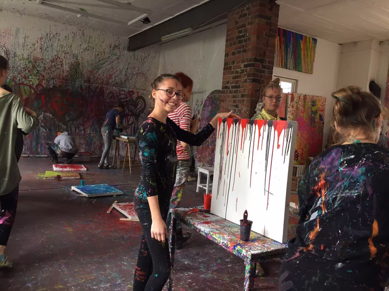 Action Painting am 2. IWO