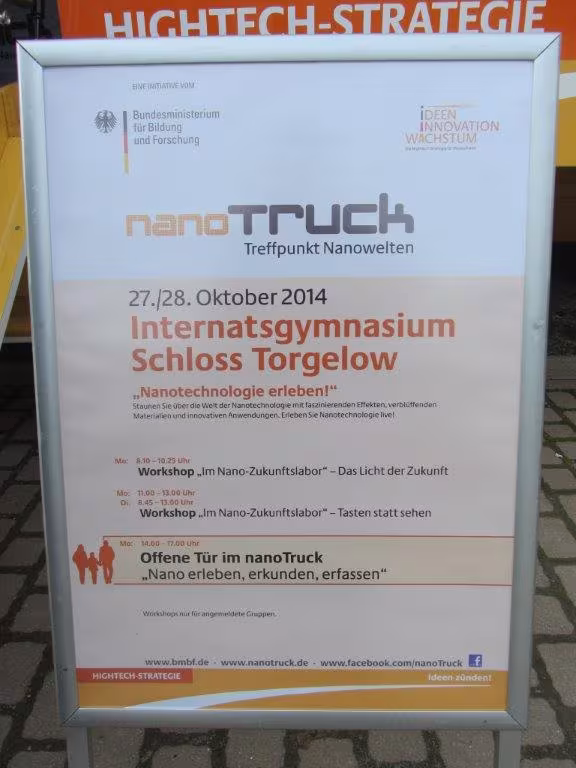 Nano-Truck besucht das Internatsgymnasium Schloss Torgelow