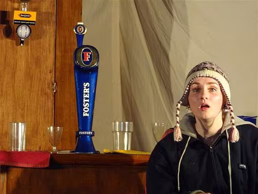 Ein englisches Theaterstück im Torgelower Audimax