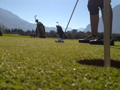 Golfer in den österreichischen Dolomiten
