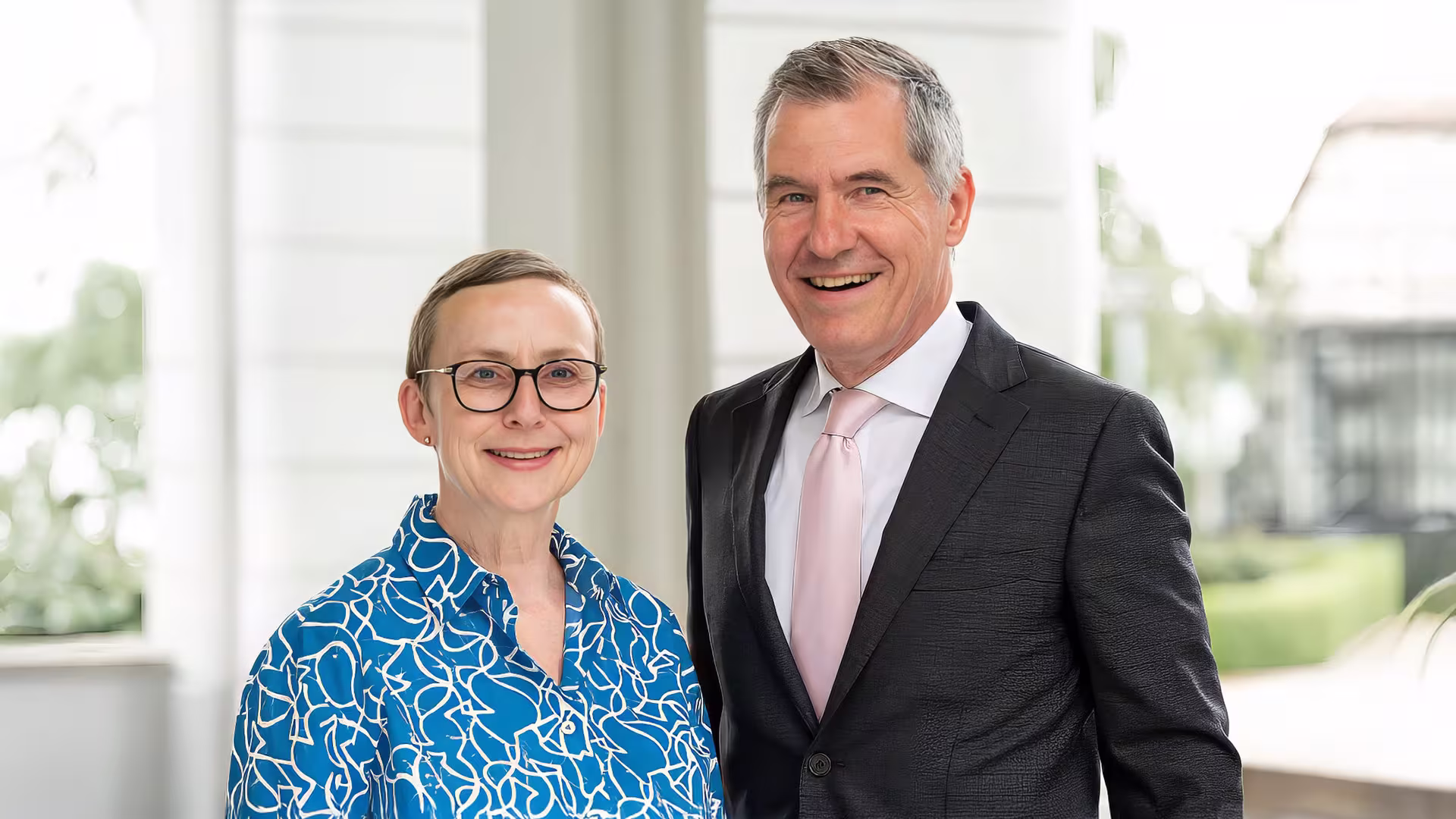 Heidrun Franke, Principal; Markus Klein, Head of School and Boarding.