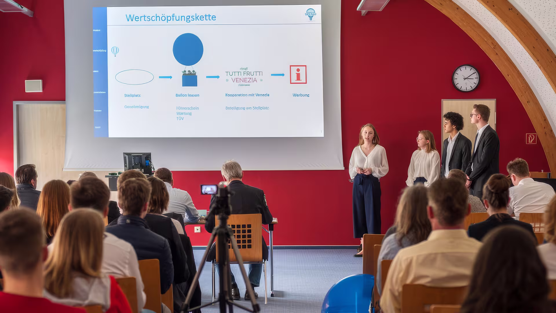 Dritte und finale Runde des Wettbewerbs business@school auf Schloss Torgelow