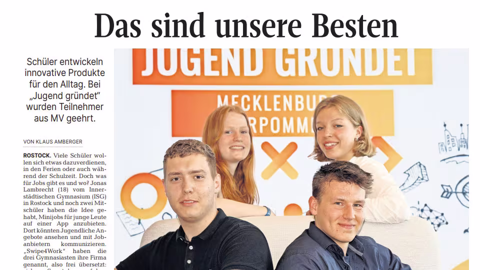 Ostsee-Zeitung MADS:
Das sind unsere Besten