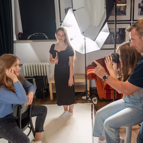 Projekte auf Schloss Torgelow: Fotografie Projekt Fotografie: Schüler beim Foto-Shooting