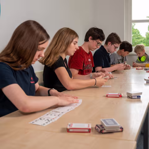 Projekte auf Schloss Torgelow: Gedächtnistraining Schüler beim Gedächtnistraining
